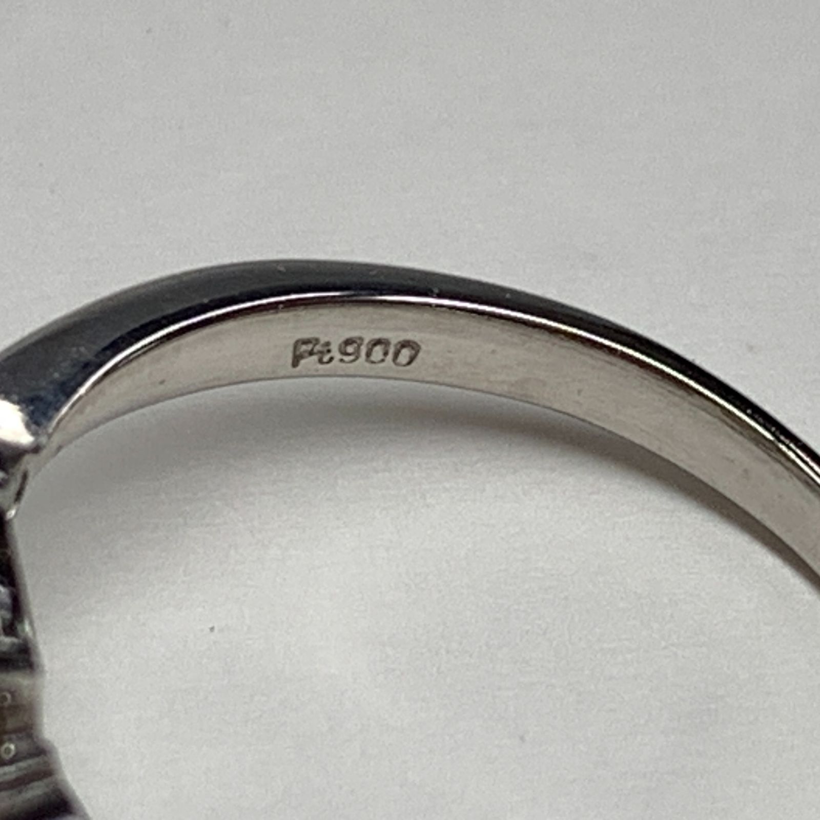 Pt900 リング 約4.5g 直径約8.4mm 天然アコヤパール アコヤ真珠 