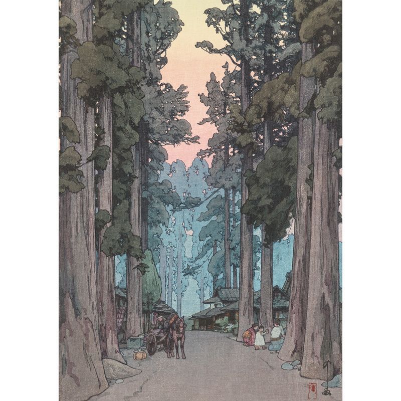 思い草（美人画・A2サイズ） A2サイズ 川瀬巴水 ポスター 京都知恩院 アートポスター 川瀬巴