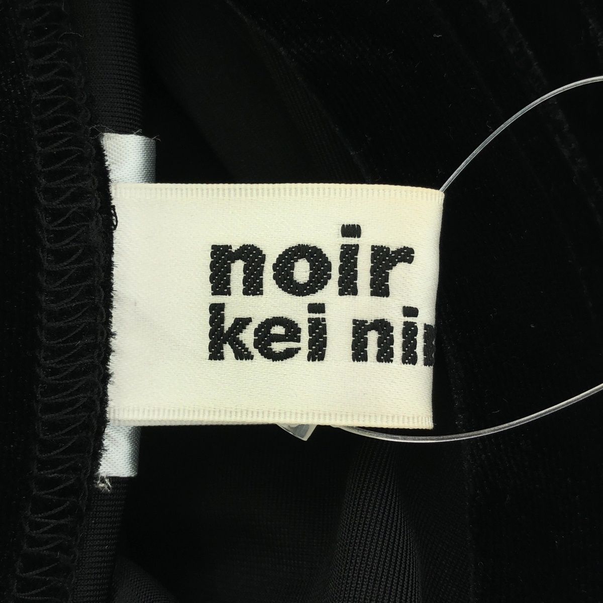 noir kei ninomiya / 24AW/ベルベットショルダーデザインtシャツ/半袖カットソー/M/ベロア/GRN/3n-t014 noir kei ninomiya ノワール ケイ ニノミヤ SAMPLE/24AW ベルベット