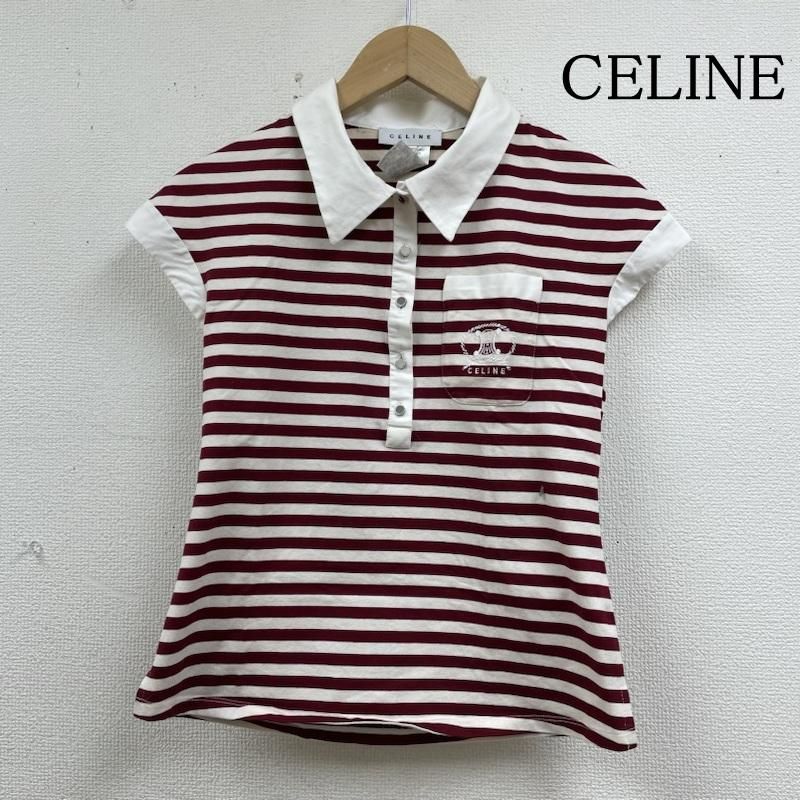 CELINE セリーヌ ポロシャツ 半袖 ノースリーブ 袖なし
