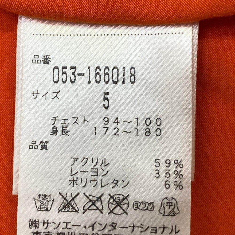 サイズ：5 PEARLY GATES パーリーゲイツ 起毛 ハーフジップ 長袖