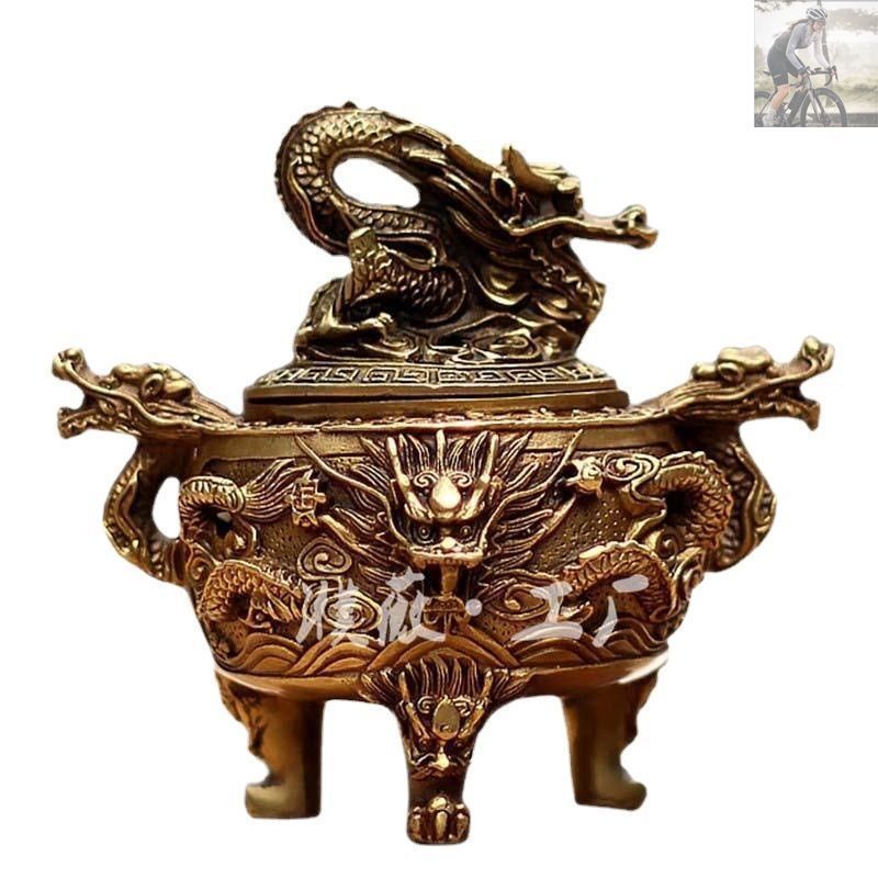 香炉　旭峰　銅　遊環　彫刻 置物 開運 風水 美術 インテリア　アンティーク Amazon｜吉兆七福神 弁財天（銅製/上味色）仏師：旭峰 原型＿