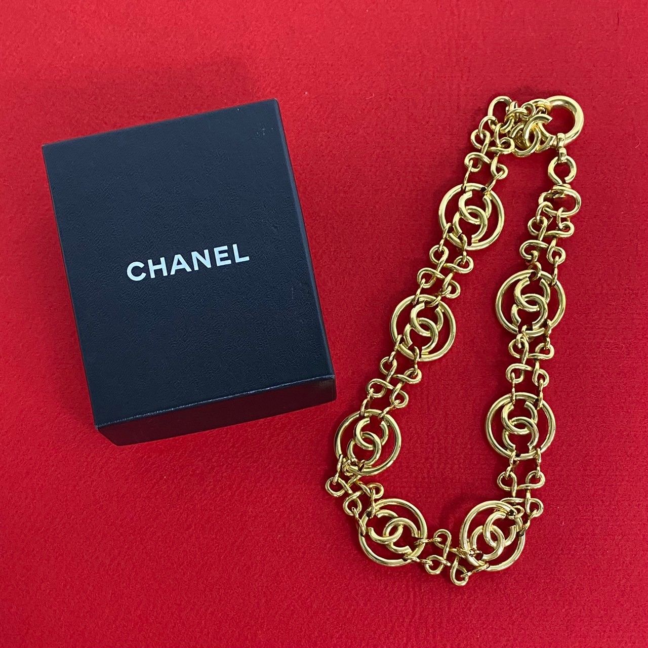 ほぼ未使用 希少品 箱付き コメ有 CHANEL シャネル ヴィンテージ 93P 刻印 ココマーク チェーン ネックレス アクセサリー ゴールド  c99-1 - メルカリ