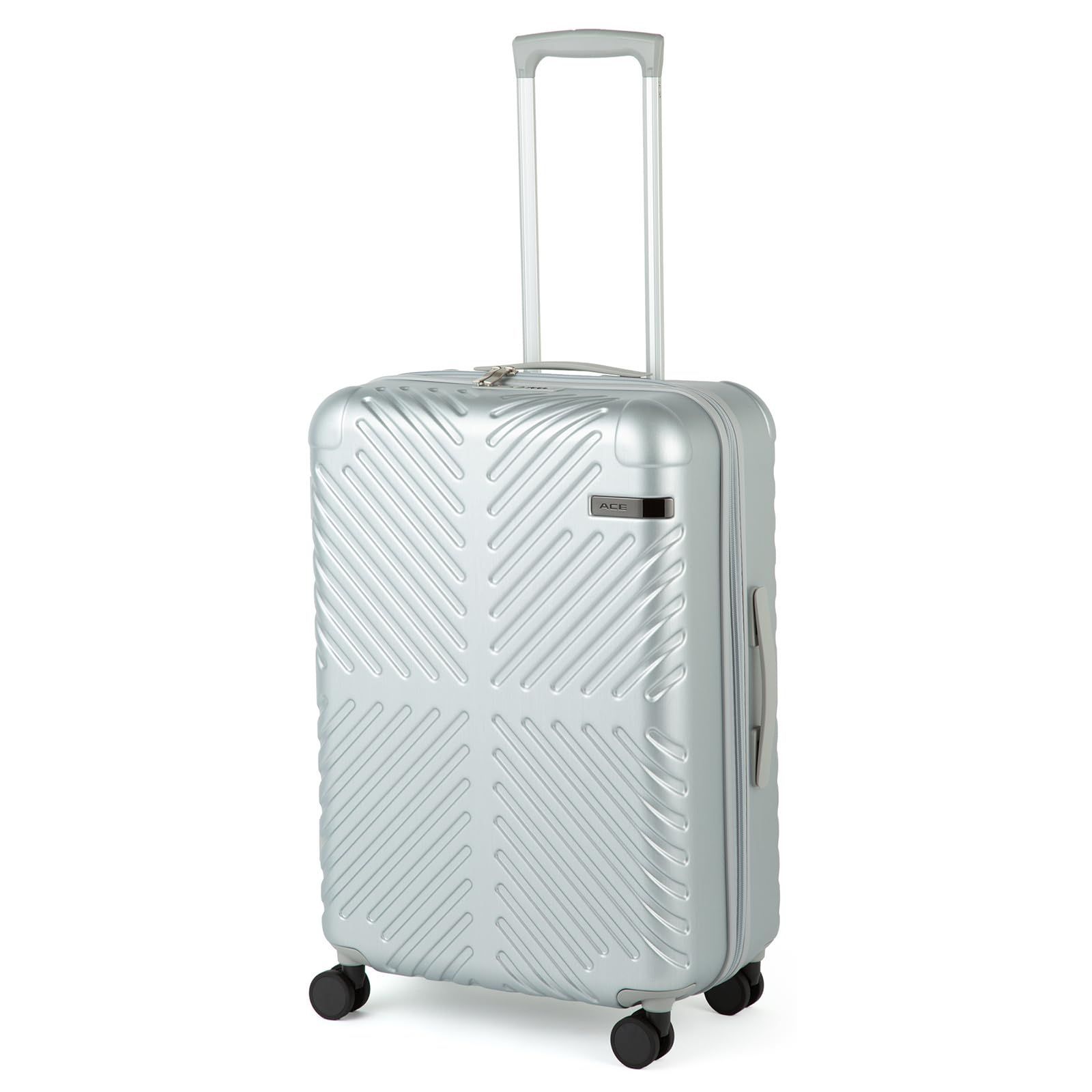 スーツケース mサイズ 3泊4日 ACE エース 4泊5日 57L 双輪キャスター 4.1kg ラディアル No.06972 シルバー