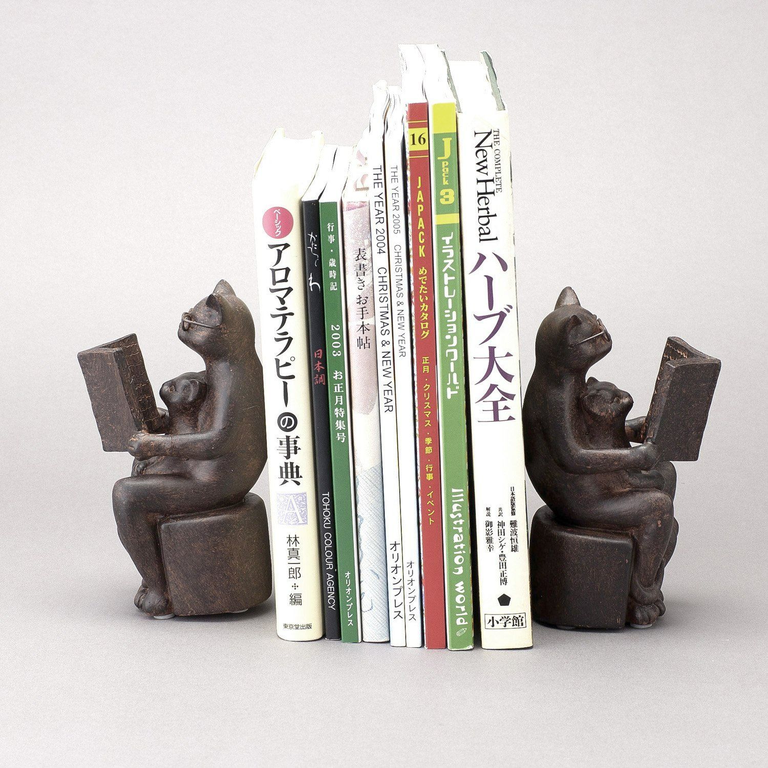 19×16×6cm 11044 ブックエンド(ねこ) 東洋石創 - メルカリ