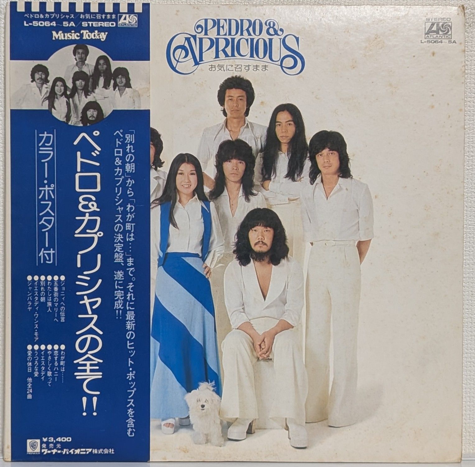 マネマネにちにち 非売品 ポスター 2LP(帯付.大判ポスター付.希少)ペドロ&カプリシャス (Pedro
