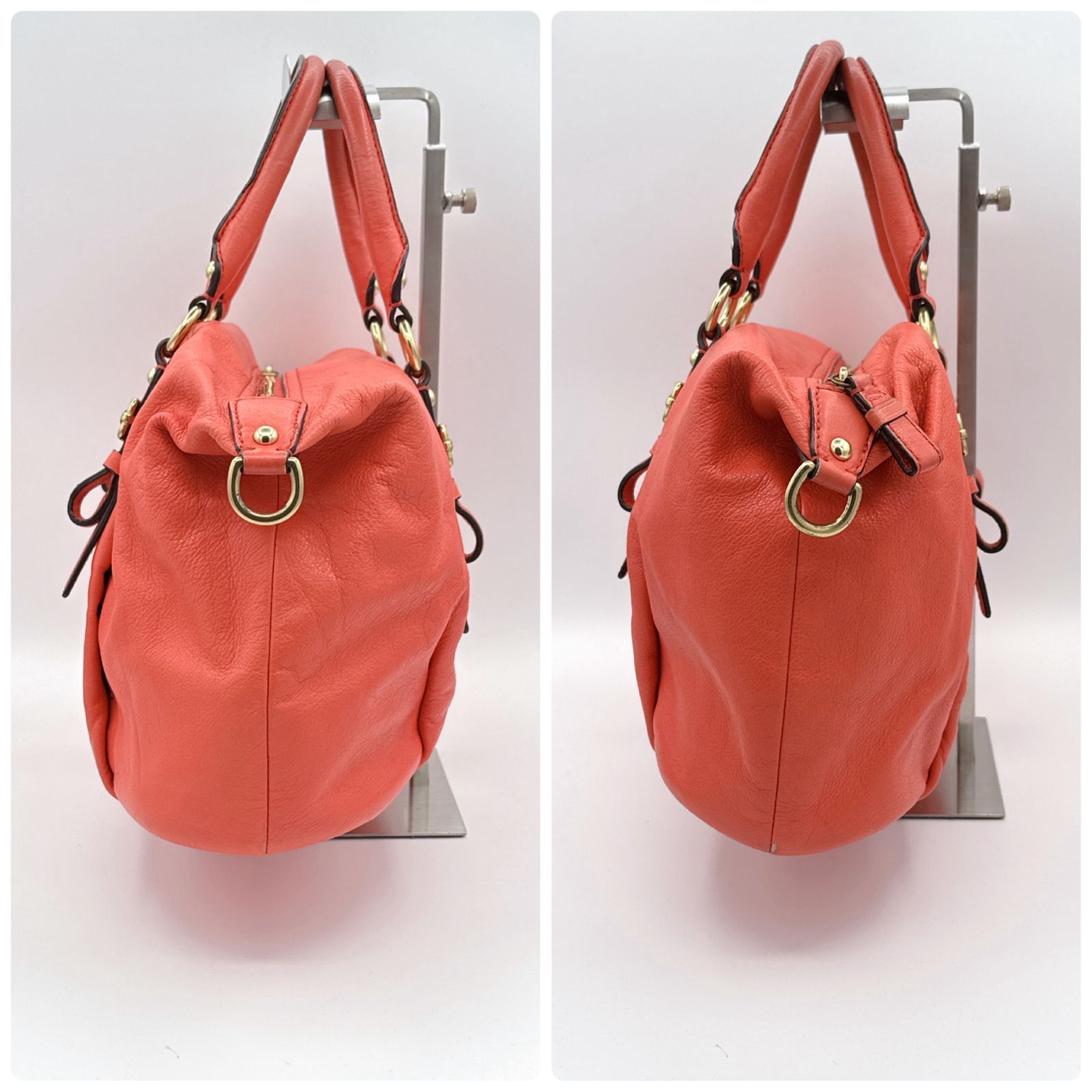 入手困難配色⭐COACH】オレンジ2WAYショルダーバッグ 21222