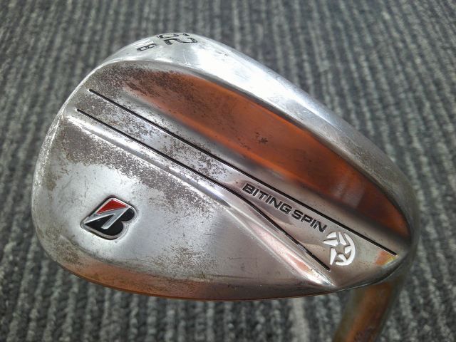 中古 ウェッジ ブリヂストン BITING SPIN ノーメッキ 52-8/DG HT/S200/52[5360]博多