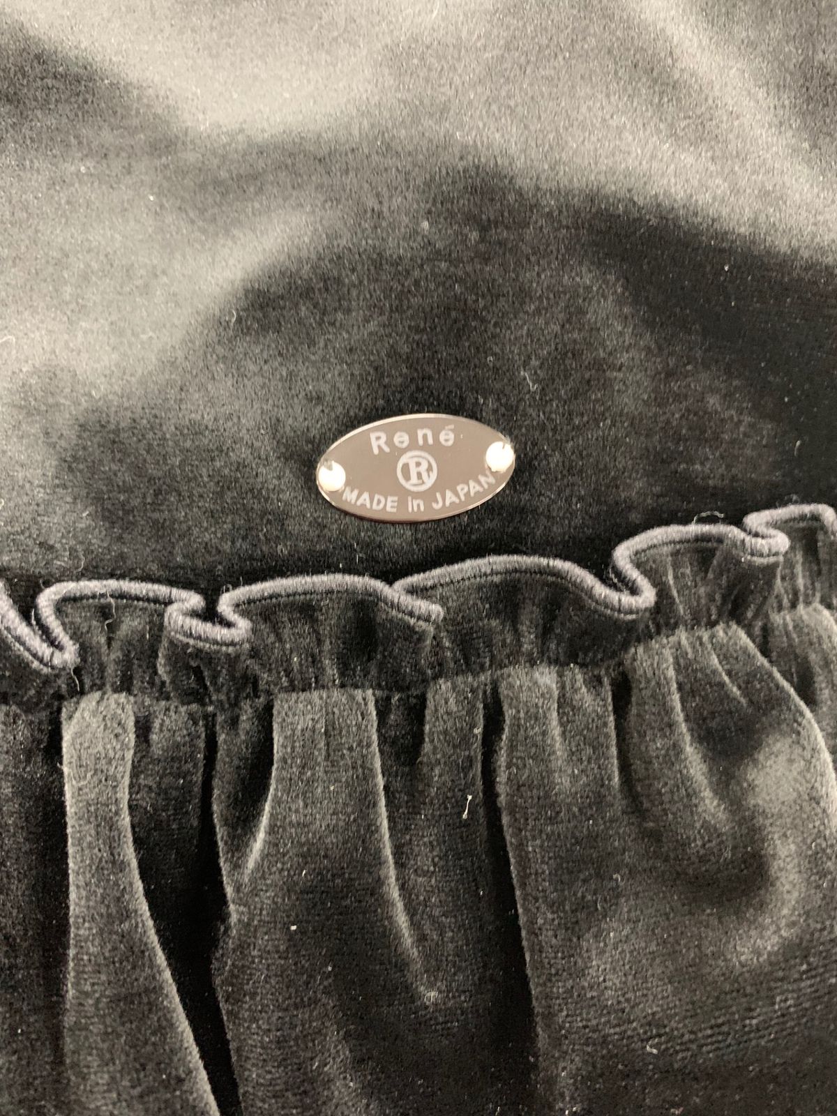 ルネ♡ベロアワンピース ルネ 5136530 ワンピース 38 ブラック ベロア パール ITPRY1J79NHK