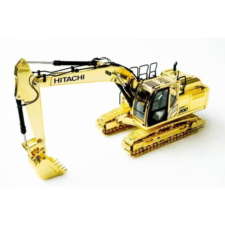 ◆ミニカー 1|50 HITACHI ZX200-7 作業車 ゴールド MI2148