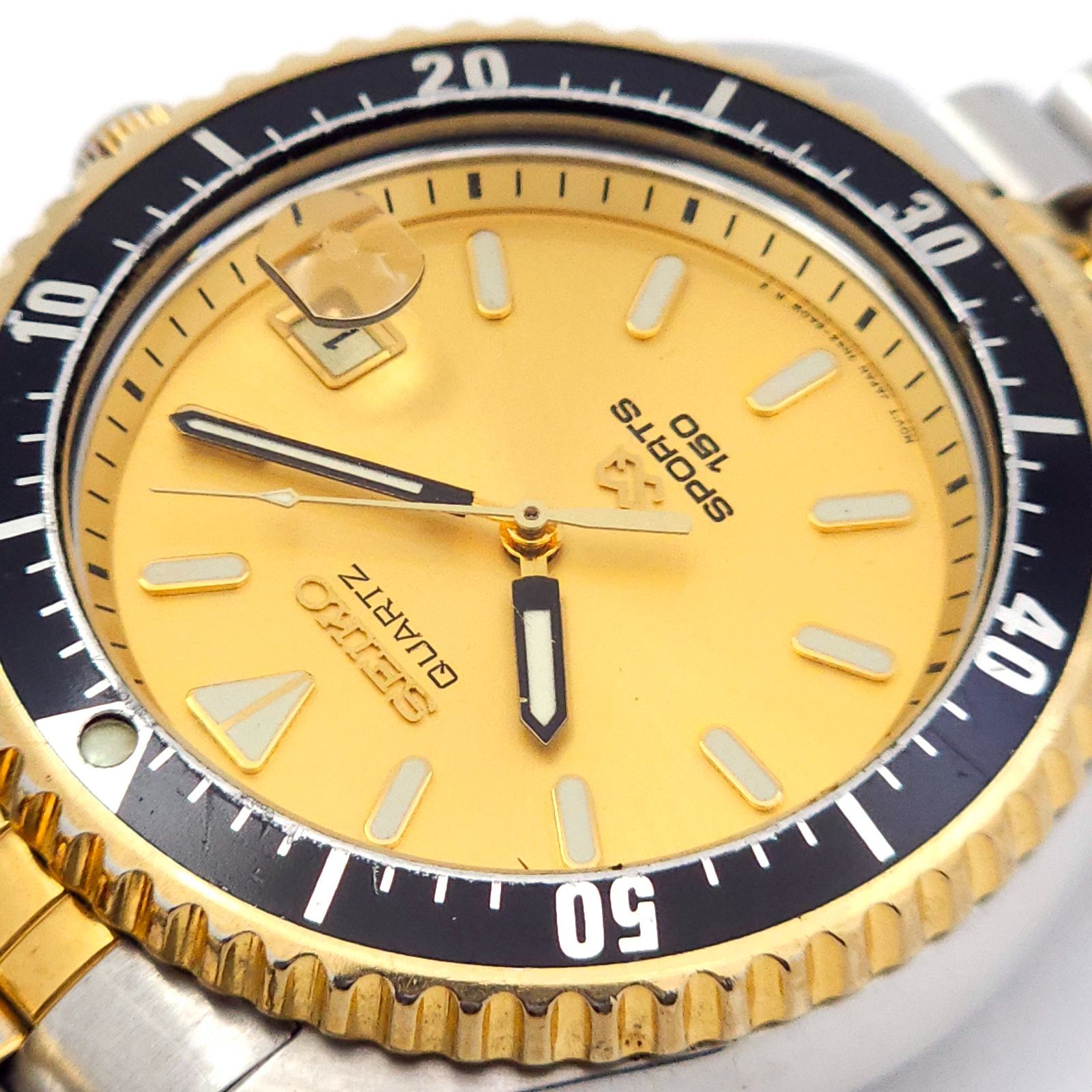 SEIKO セイコー スポーツ150 7N42-6A00 QZ 動作品 コンビ - メルカリ