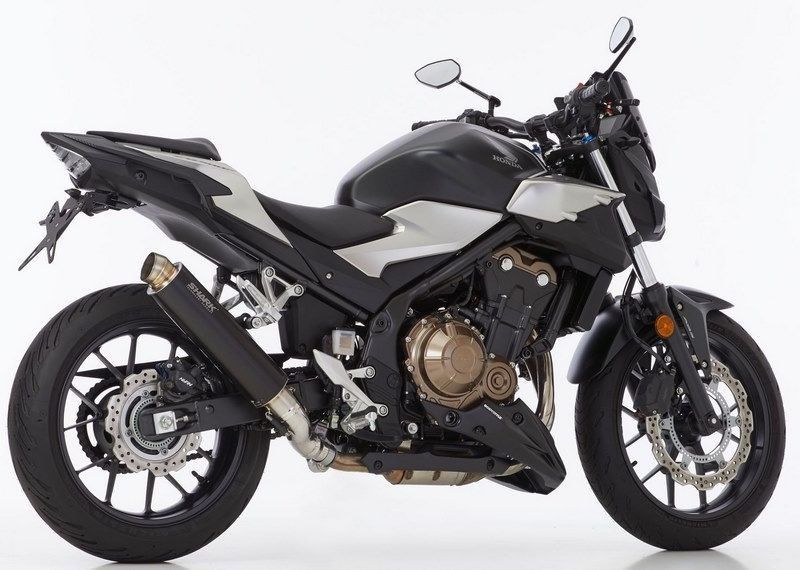 SHARK / シャークマフラー SRC 4 slip on exhaust (4-1) Black Round