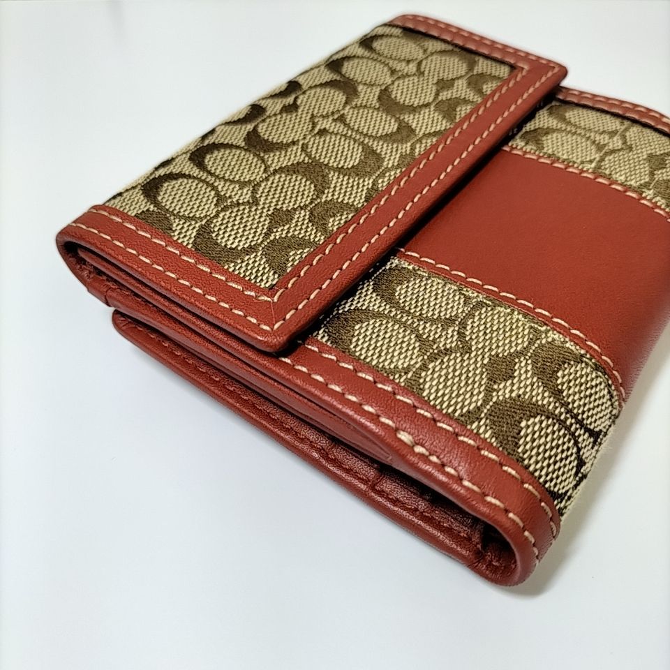2 # 【 COACH 】 コーチ シグネチャー 総柄 一部 レザー ショルダー 