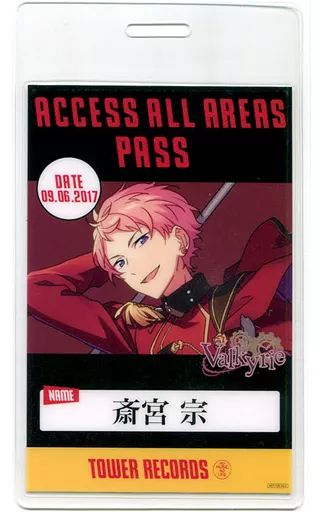 中古】キャラカード(キャラクター) 斎宮宗 バックステージパス風
