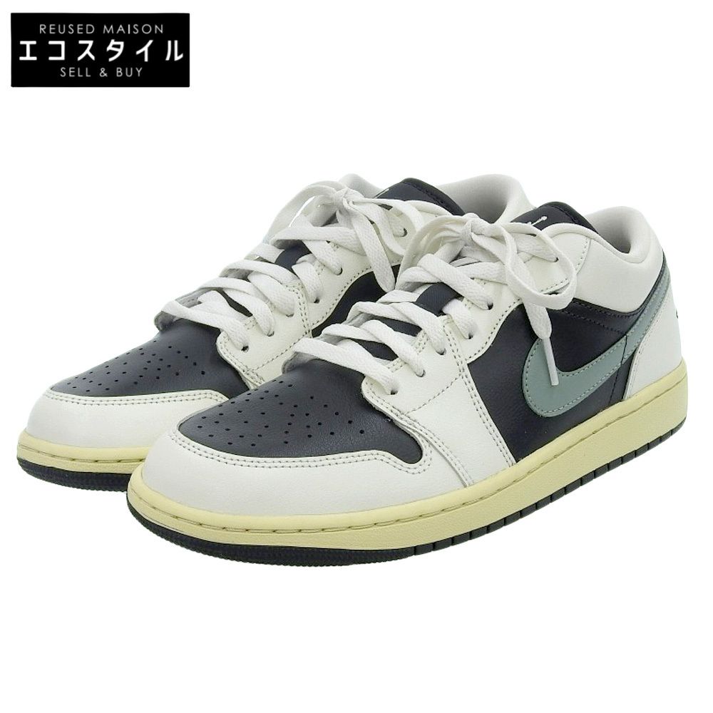 NIKE ナイキ 新品同様 NIKE ナイキ WMNS エアジョーダン 1 ロウ スニーカー シューズ メンズ スモーク 27.5cm DC0774-991 27.5