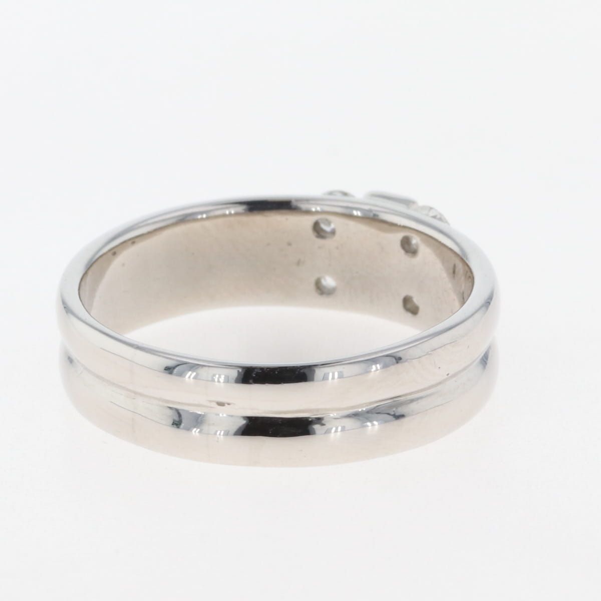 メレダイヤ デザインリング プラチナ 指輪 リング 17号 Pt900 