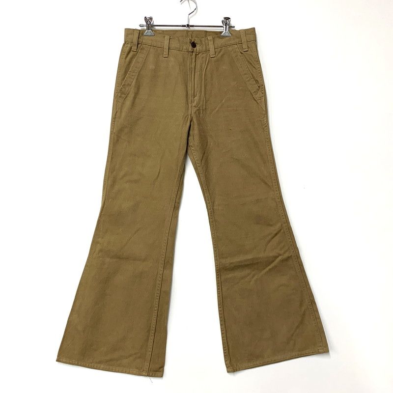 Levi s リーバイス BIG BELL BOTTOM COTTON PANTS 666-3523 ビッグベルボトム コットンパンツ 刻印14 ズボン ボトムス ベージュ系 メンズ 157-250424-ay-11-izu