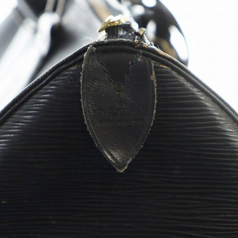 状態よし　ルイヴィトン キーポル エピ 黒 高級ボストンバッグ be-rich0112_bk8321