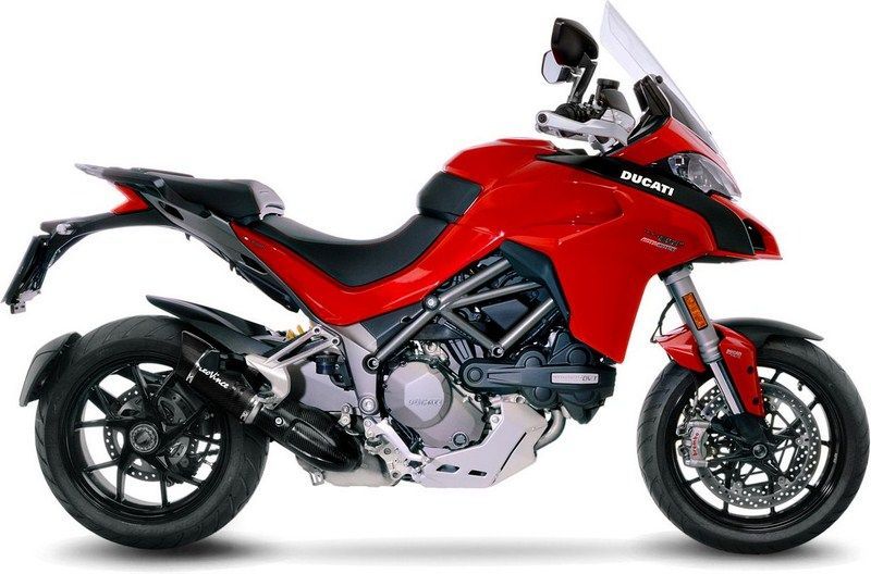 LeoVince / レオビンチ LV PRO スリップオン カーボンファイバー  カーボンファイバー エンドキャップ eマーク取得 DUCATI MULTISTRADA 1260/D-AIR/PIKES PEAK (2018-2019) | 14268E