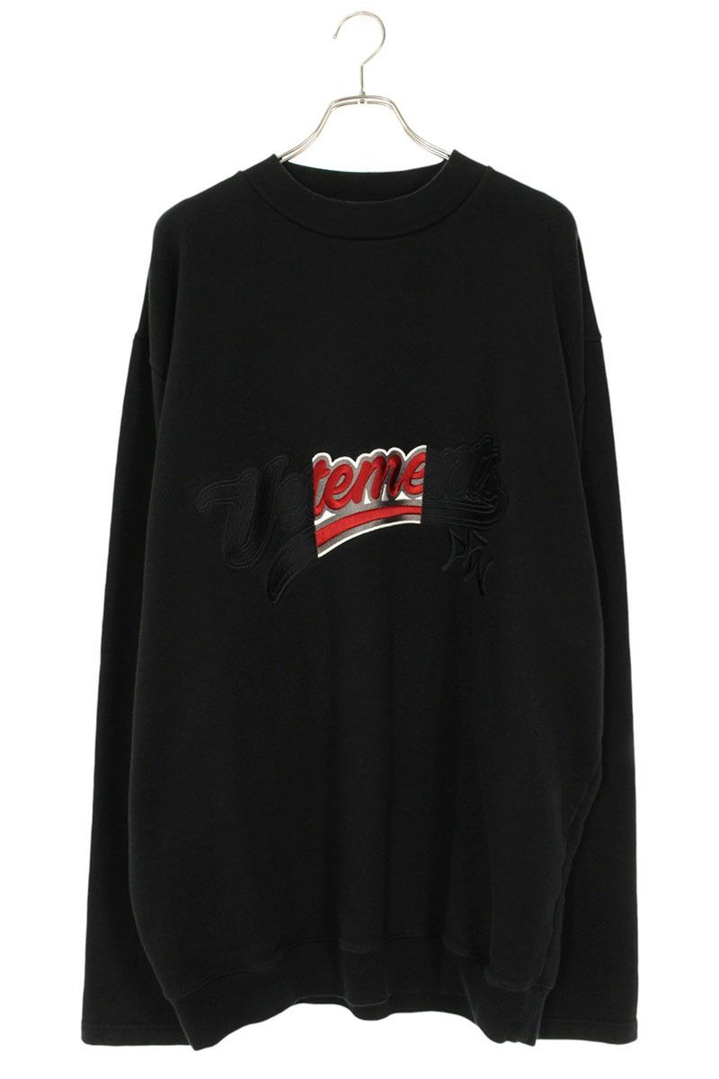 ヴェトモン MAH18TR31 ベースボールロゴオーバーサイズスウェット メンズ M