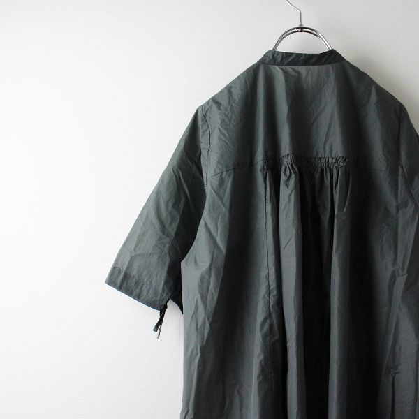 nagonstans ナイロンマイクロリップギャザードレス　ワンピース någonstans マイクロリップ ギャザーdress - メルカリ
