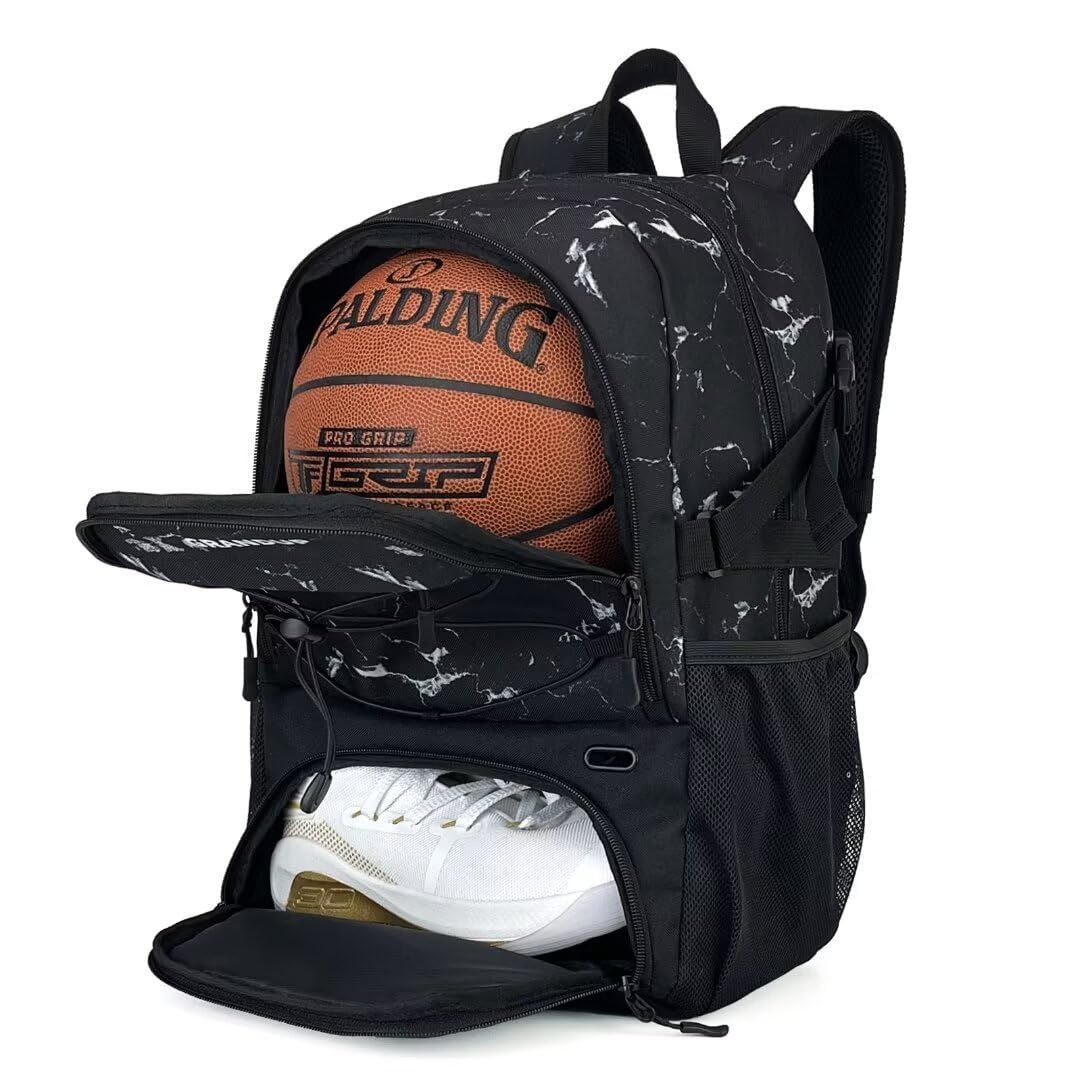 Color H amandpm バスケットボール ボール収納 リュック 大容量 32l 子供 サッカー 大型スポーツバッグ リュック 大容量 ジムに最適