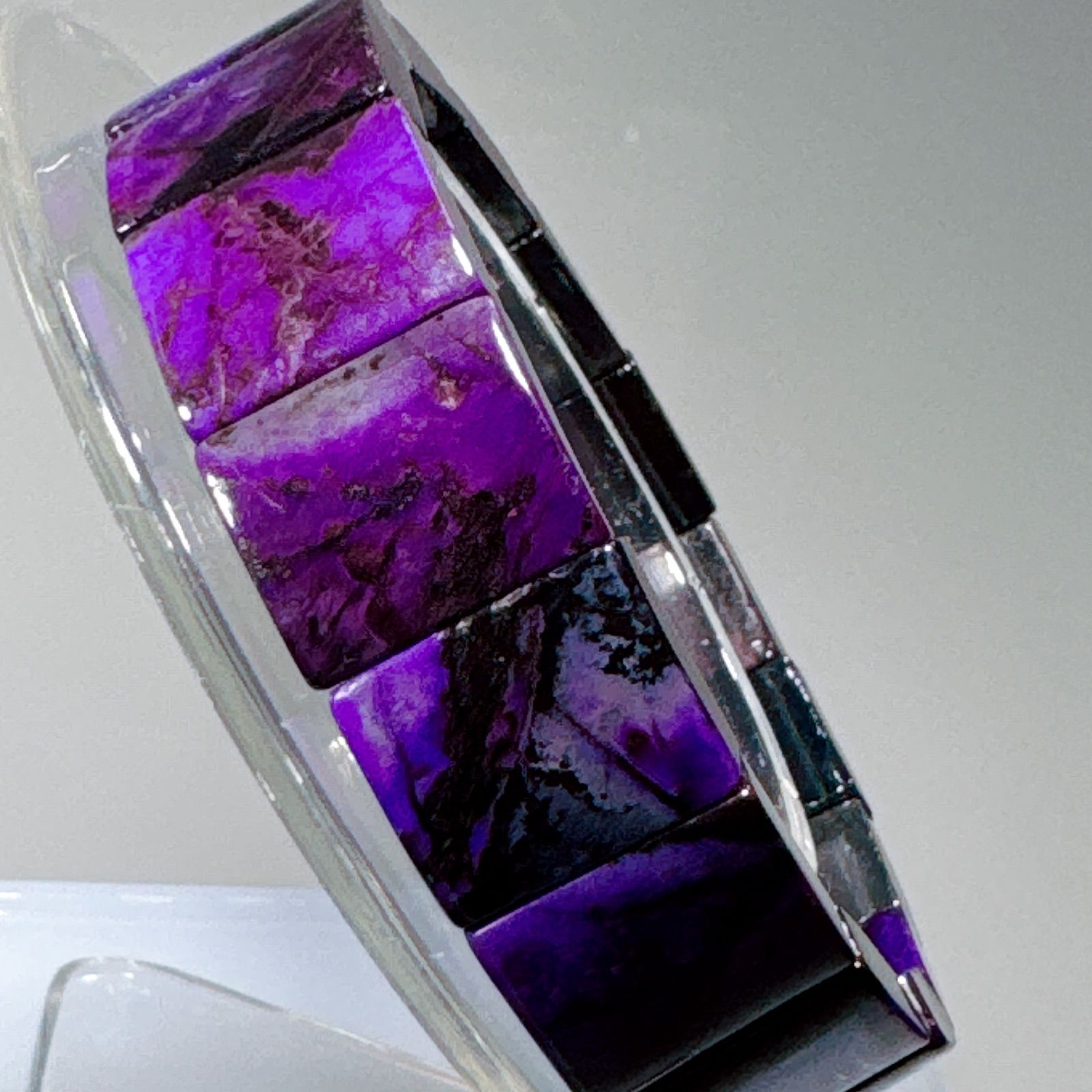 上天然スギライトバングルブレスレット スギライトブレスレットNO24-576