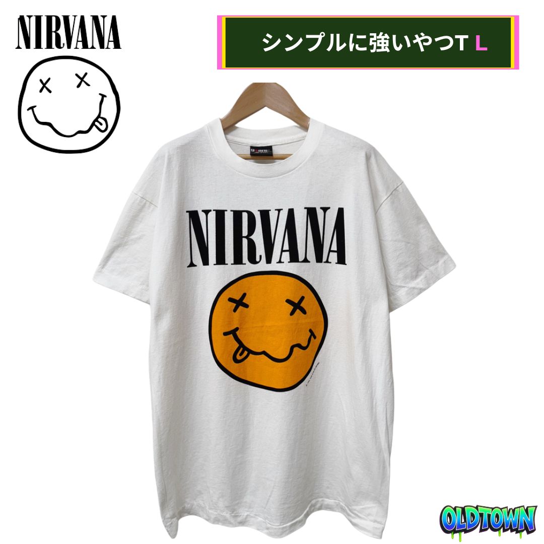 ニルヴァーナ Tシャツ Lサイズ ホワイト 90s USA製 ジャイアント