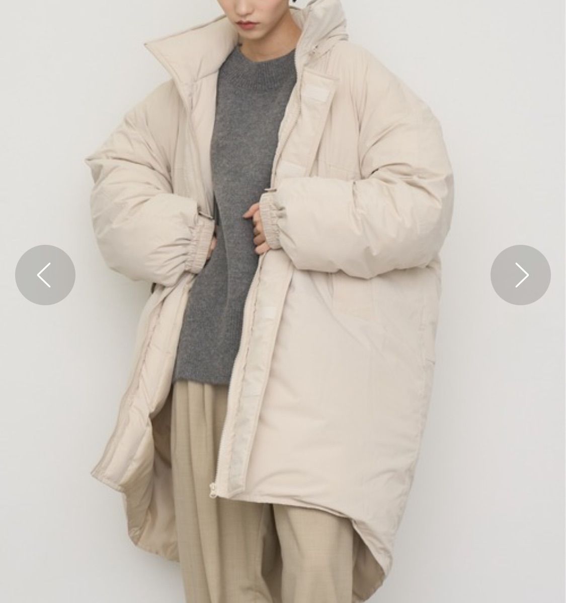 NOGLE ノグル モンスター中綿コート フード収納 オーバーサイズ ビッグ