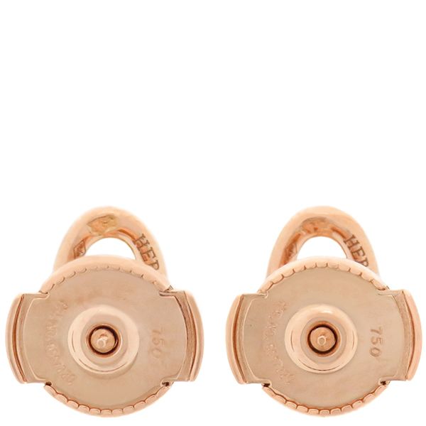 エルメス HERMES ピアス シェーヌダンクル PM K18PG ピンクゴールド  