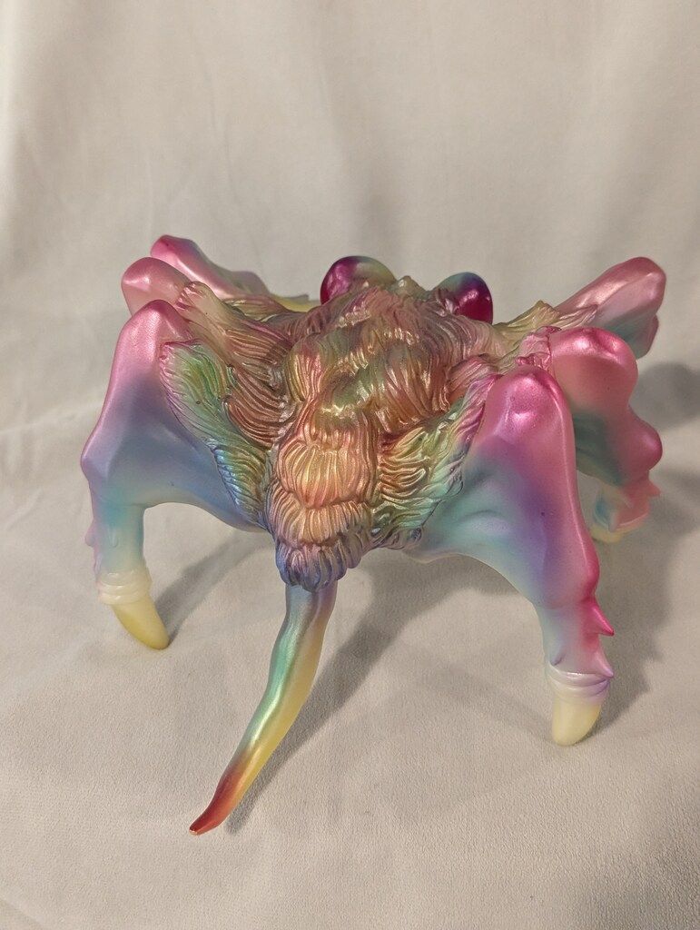 M 1号 CLUBDAIKAIJU ラットバットスパイダーカスタム品 蓄光成型 メタ緑 紫