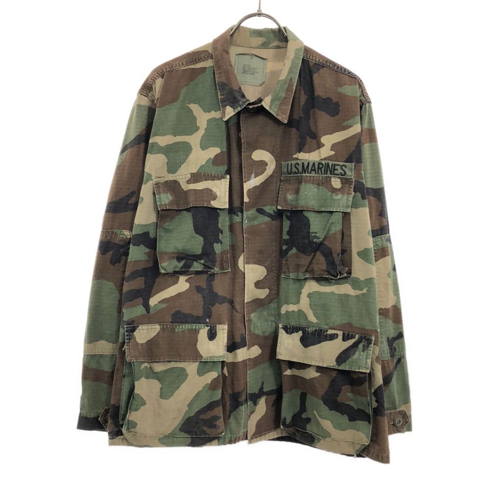 アメリカ軍 90s 迷彩 カモフラ リップストップ ミリタリージャケット S 