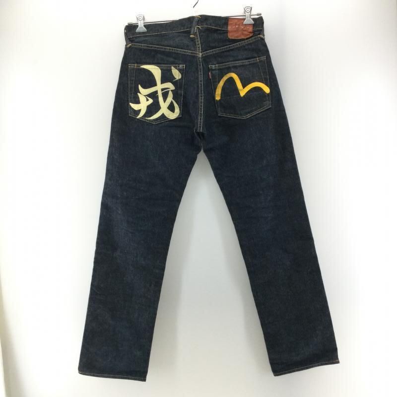 中古】EVISU Lot2000 No.2 戒 カモメ 31x35 インディゴ R-C エヴィス 