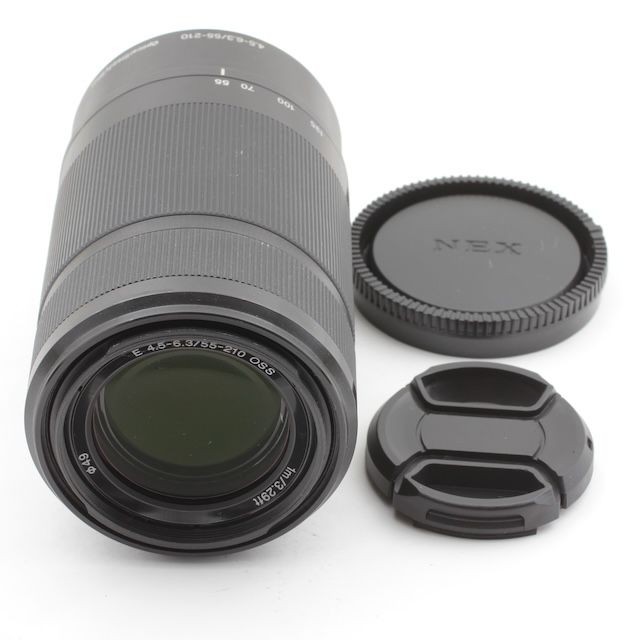 並品 ソニー SONY APS-C E 55-210mm F4.5-6.3 OSS SEL55210 ブラック