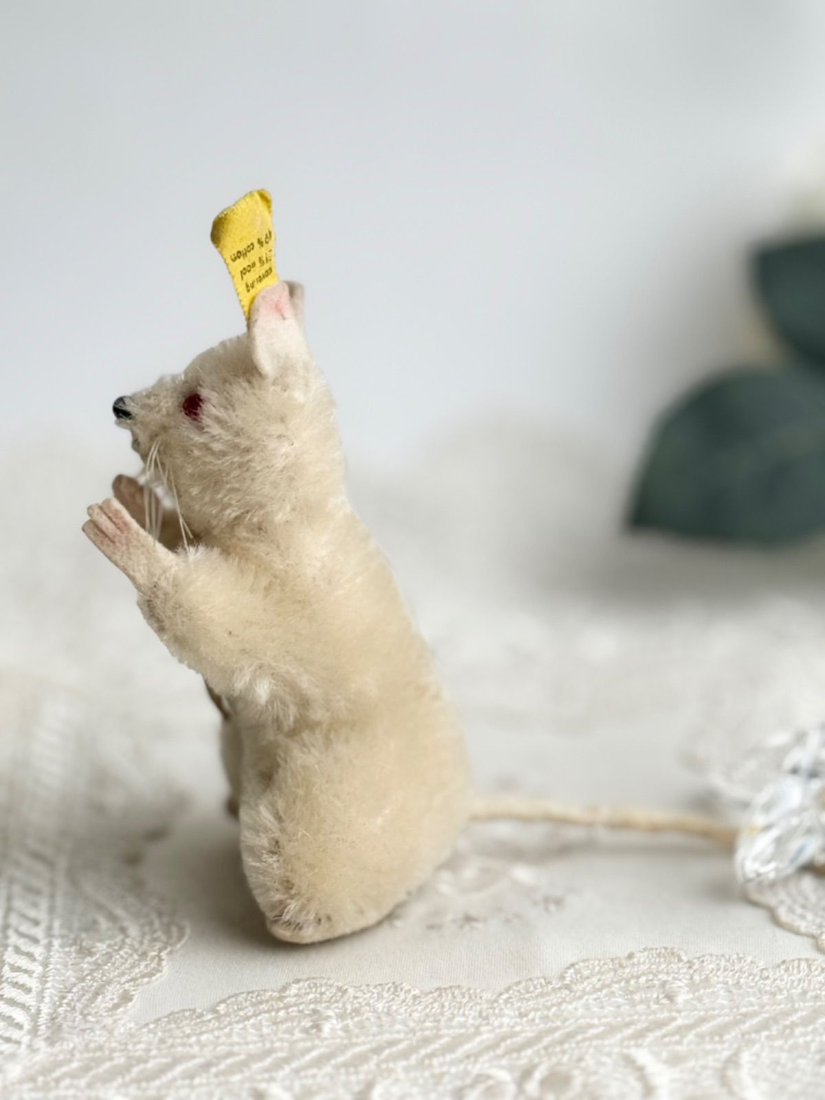Steiff - シュタイフ★Pieps Mouse 8cm★ネズミのピープス/赤目の鼠/アルビノ Steiff - シュタイフ☆Pieps Mouse 8cm☆ネズミのピープス/赤目