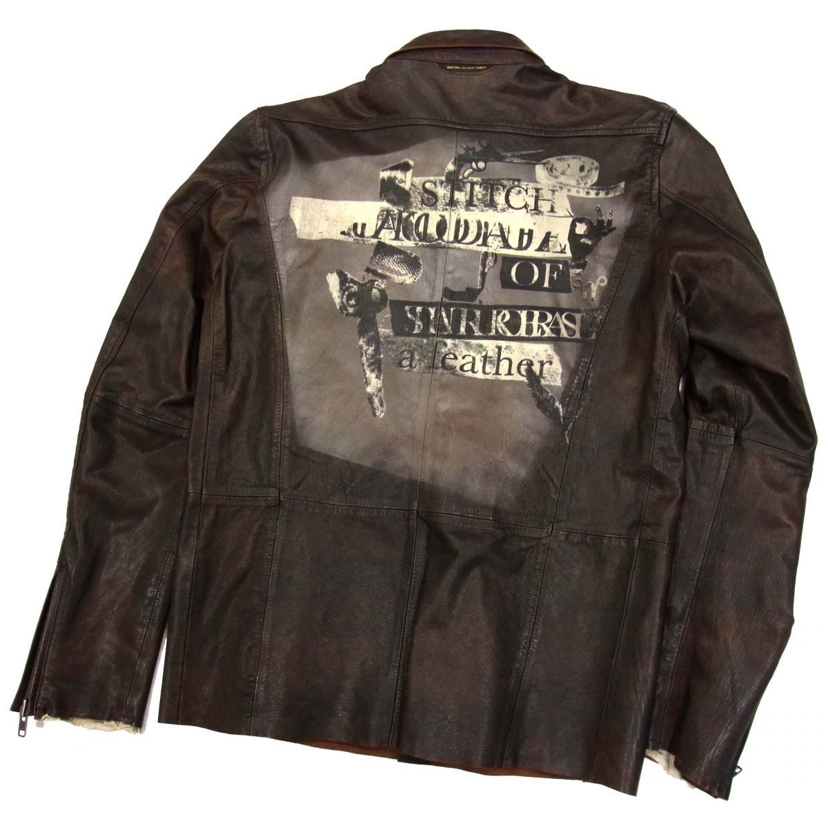 定価14万円◇DIESEL BLACKGOLD ディーゼル ゴートレザージャケット 