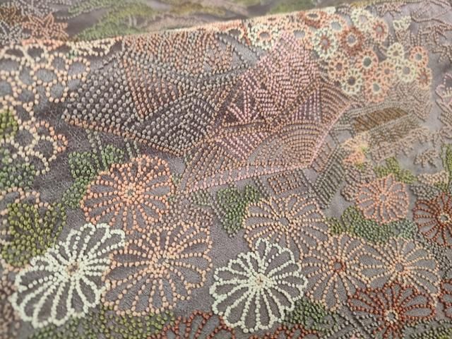 平和屋本店□極上 中国三大刺繍 スワトウ刺繍 汕頭刺繍 総刺繍 訪問着