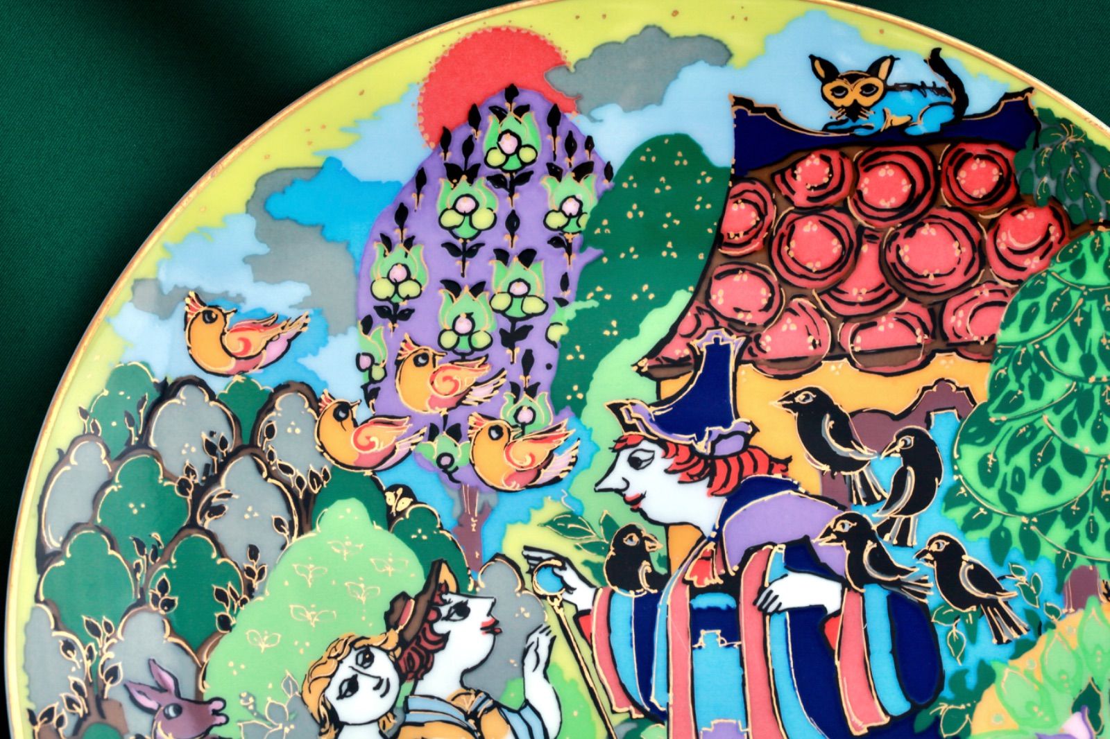 ローゼンタール ビョルン・ヴィンブラッド飾り絵皿「ヘンゼルと