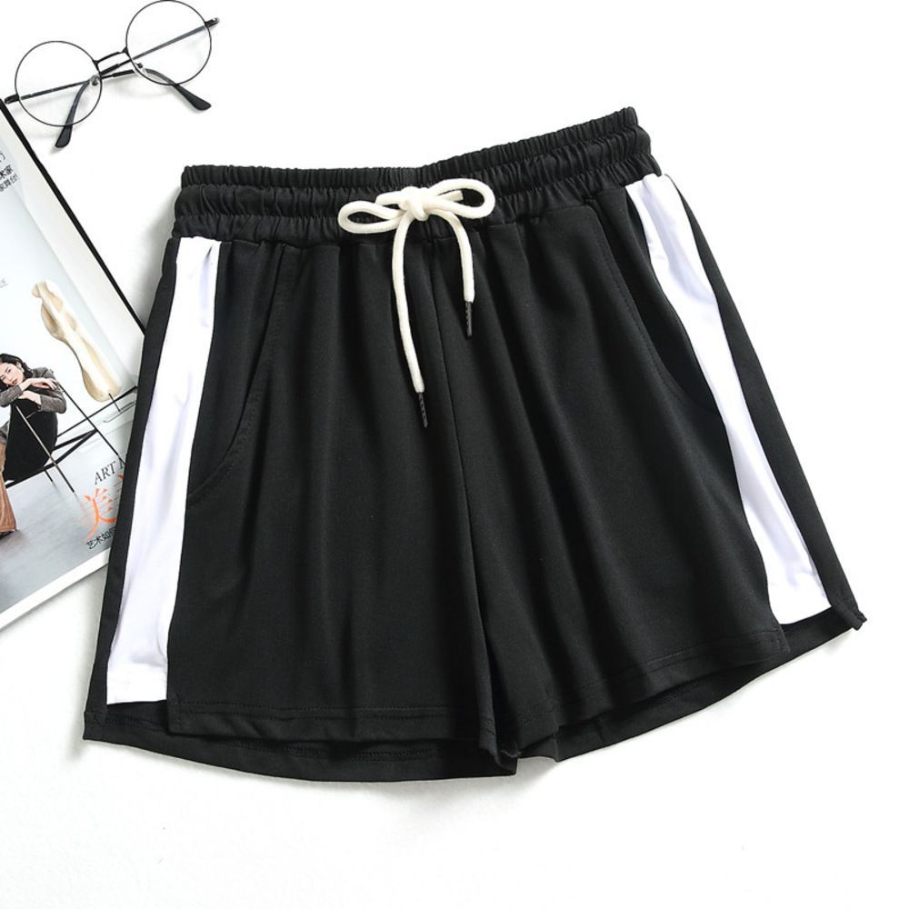 ☆ Black ☆ S ☆ Shorts Side Line Shorts yspants5199 Shorts Women's Shorts Sideline Show Pants Bottoms Trousers Room Wear Dance Cheer Gym Fitness Yoga Sports