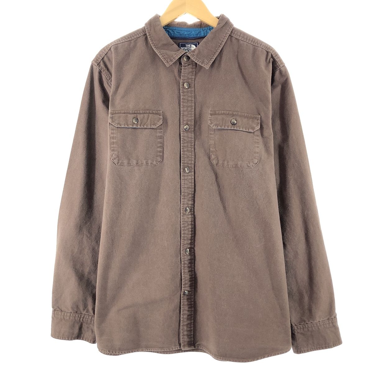 古着 ザノースフェイス THE NORTH FACE 長袖 コットンシャツ メンズXL/eaa367599