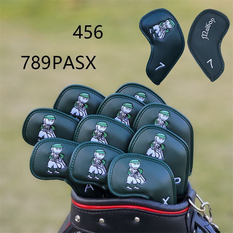 Malbon マルボン ゴルフ クラブ カバー アイアンセット ゴルフヘッド