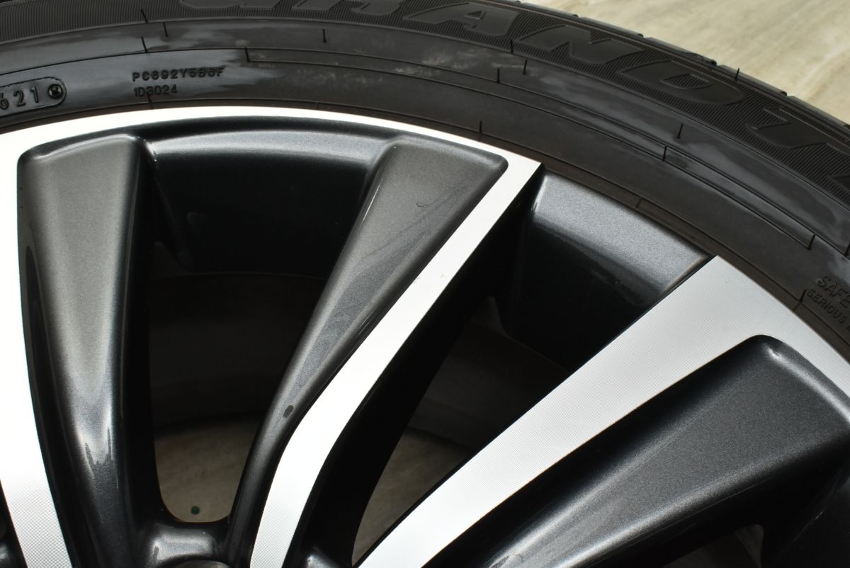 良好品】トヨタ 80 ハリアー 純正 18in 7J +35 PCD114.3 ダンロップ 