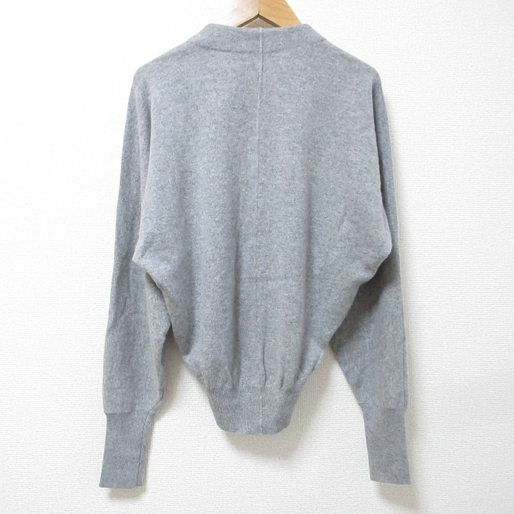 美品 クリーニング済 22AW MADISON BLUE マディソンブルー DOLMAN SLEEVE CD CASHMERE パールボタン ニットカーディガン S グレー レディース 古着 中古 USED 美品 クリーニング済 22AW MADISON BLUE マディソンブルー DOLMAN