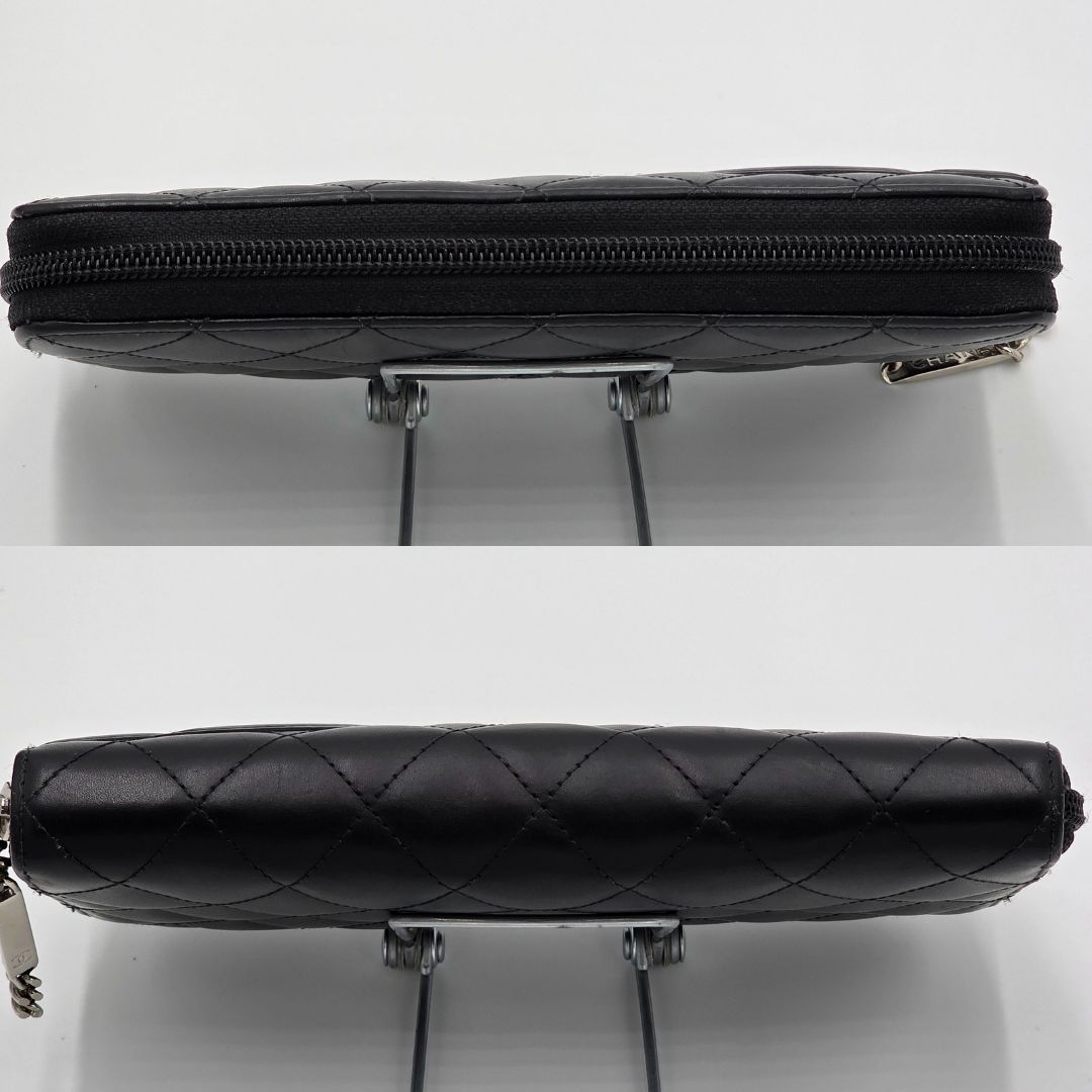【mama様】CHANEL カンボンライン ラウンドファスナー ベージュ mama様】CHANEL カンボンライン ラウンドファスナー ベージュ