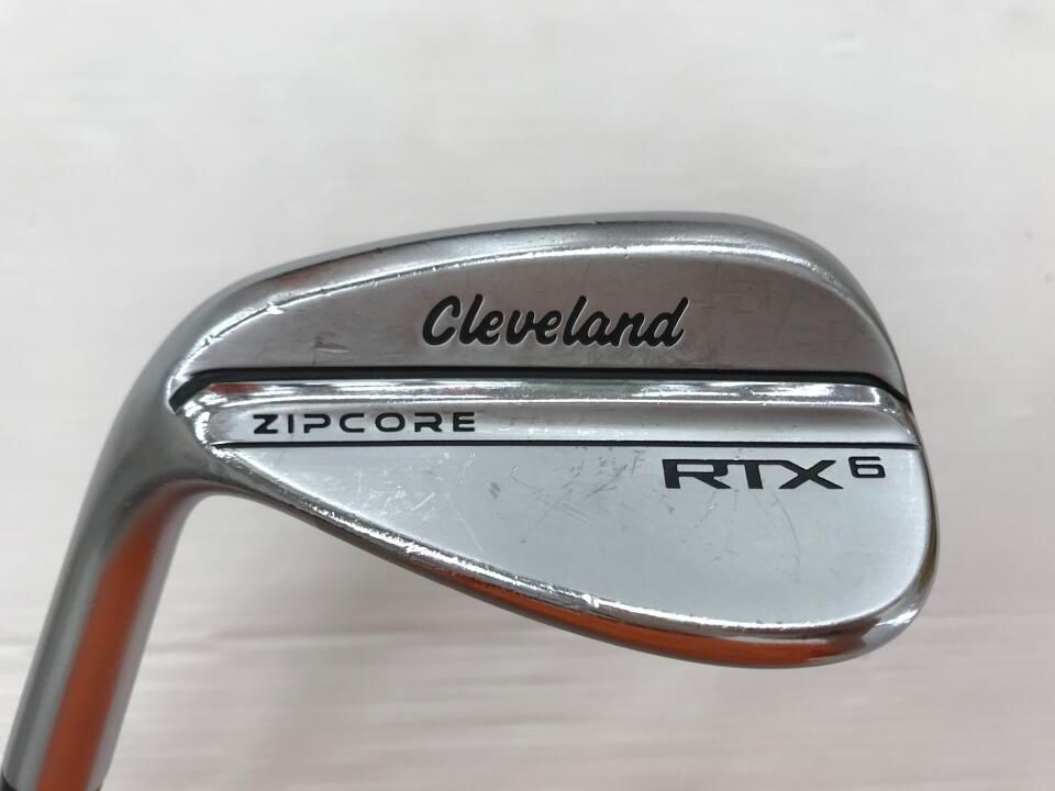 【美品】ウェッジ クリーブランド RTX6 ZIPCORE 52&58 MID Cleveland RTX 6 Zipcore Black Satin Graphite Shaft Wedges
