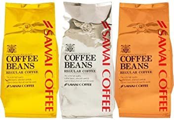 澤井珈琲 コーヒー 専門店 3種類 ソルブレンド|ルナブレンド|テルスブレンド セット 1.2kg 400g x 3 120杯分 大入り 豆のまま コーヒー豆 定番3種セット ソル|ルナ|テルス 1.2kg