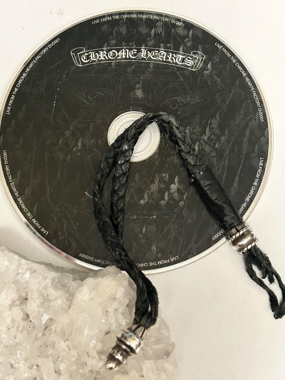 クロムハーツグロメットパーツ付レザーウォレット用ユーズドCANPANAボロチップ