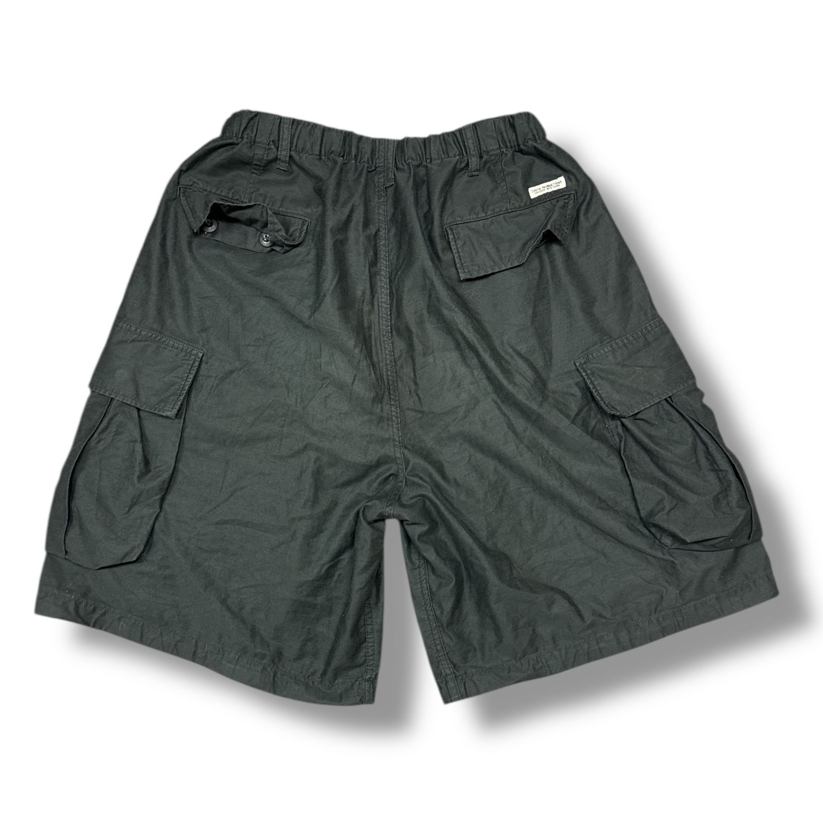 COOTIE / Back Satin Error Fit Cargo Easy Shorts -Olive- | 80