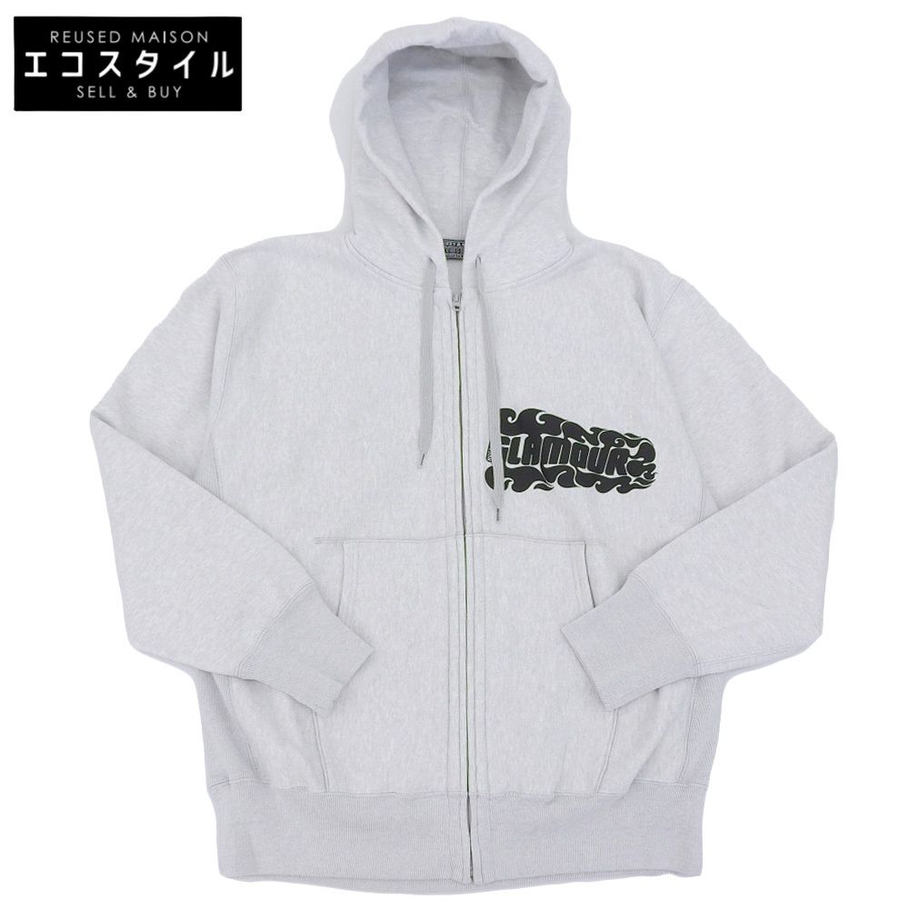 HYSTERIC GLAMOUR ヒステリックグラマー SPEEDSTER ヘビーウエイト パーカー 裏起毛 メンズ グレー M 02233CF03 M