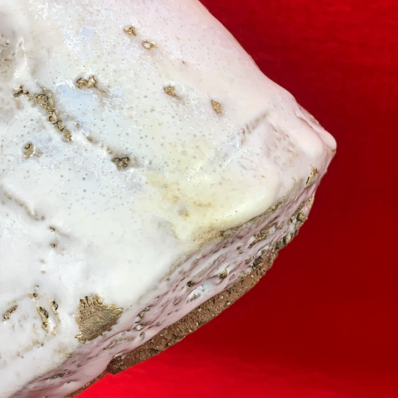 岡本暉生作 白釉茶盌